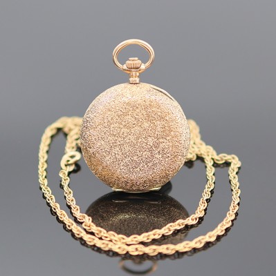 26987037b - Kleine Damensavonette in GG 585/000, Schweiz um 1910, grav. 3-Deckel Goldgeh. dell., ...