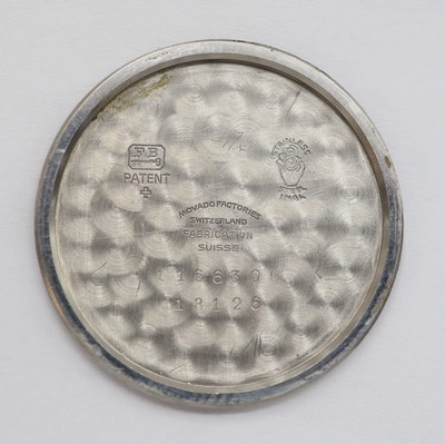 26987051h - MOVADO Sport Herrenarmbanduhr in Stahl Referenz 18126, Schweiz um 1950, Handaufzug, ...