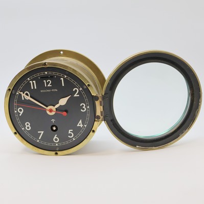 26987063d - SMITHS Schiffsuhr der britischen Marine im schweren Messinggehäuse, England um 1945, ...