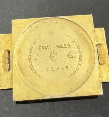 26987074h - MOVADO ERMETO Reiseuhr in Silber, Schweiz um 1938, Aufzug durch öffnen und schließen ...