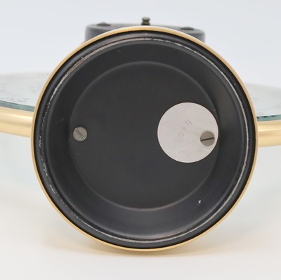 26987077c - JAEGER Wetterstation mit Glaszifferblatt, Frankreich um 1940, blass-gold eloxierter ...