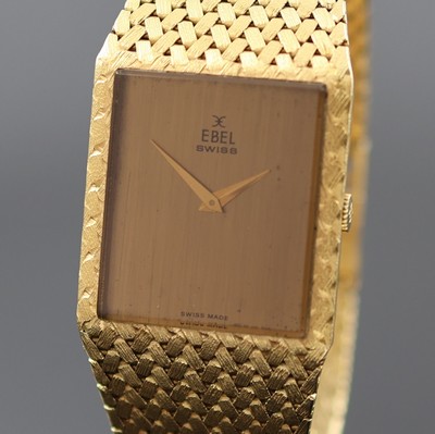 26987098a - EBEL ausgefallene und schwere Herrenarmbanduhr in GG 750/000, Schweiz um 1975, ...