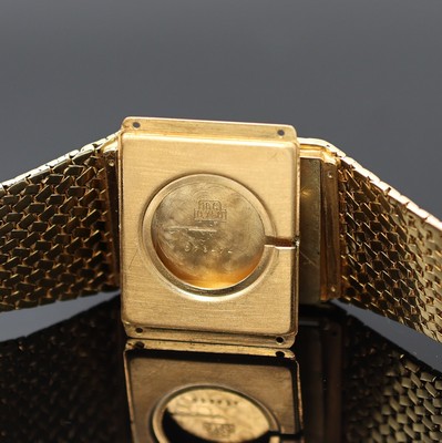 26987098f - EBEL ausgefallene und schwere Herrenarmbanduhr in GG 750/000, Schweiz um 1975, ...