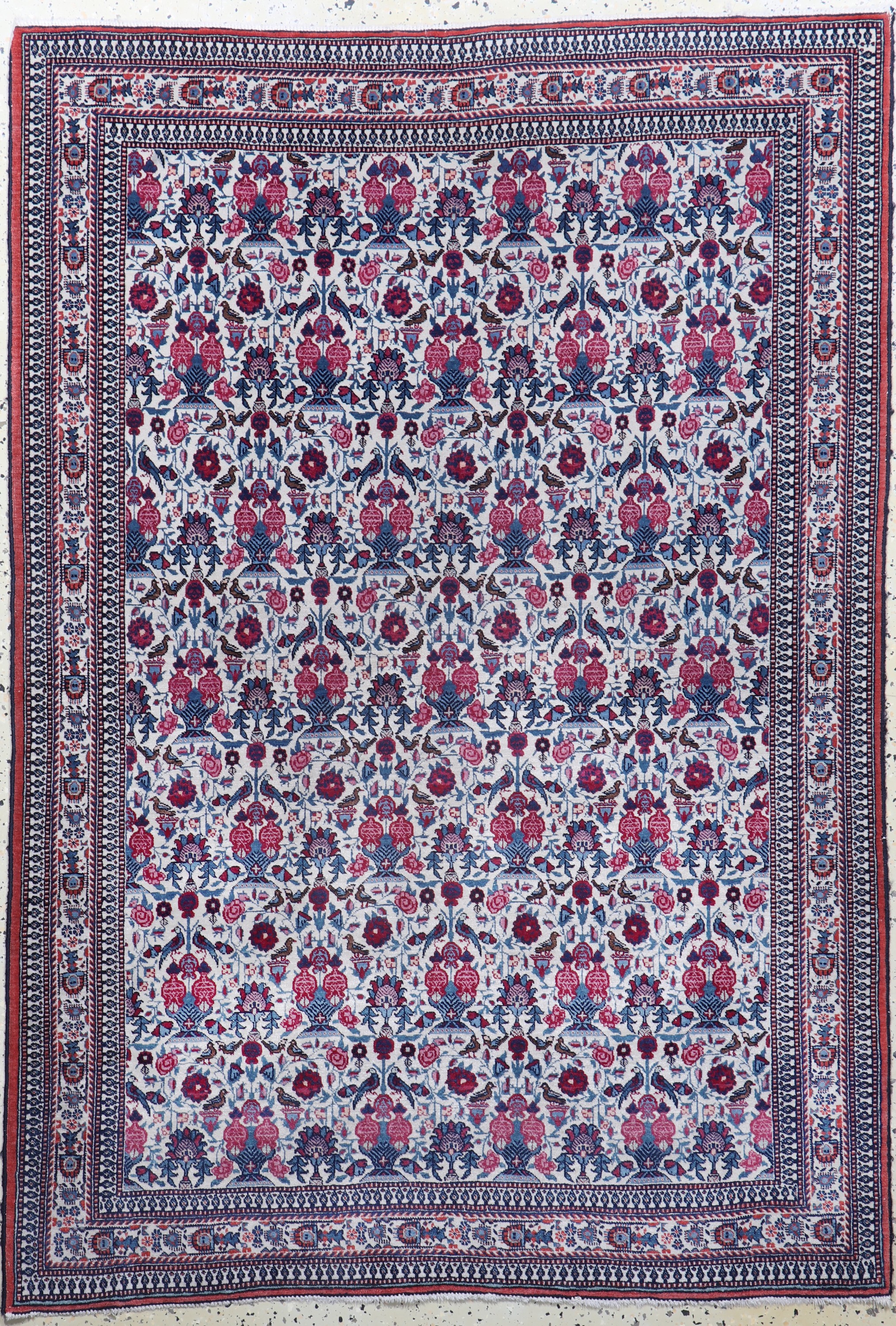 Teheran"Silei-Sultani", Persien, Anfang 20.Jhd, Wolle auf Baumwolle, ca. 165 x 114 cm,EHZ: 2