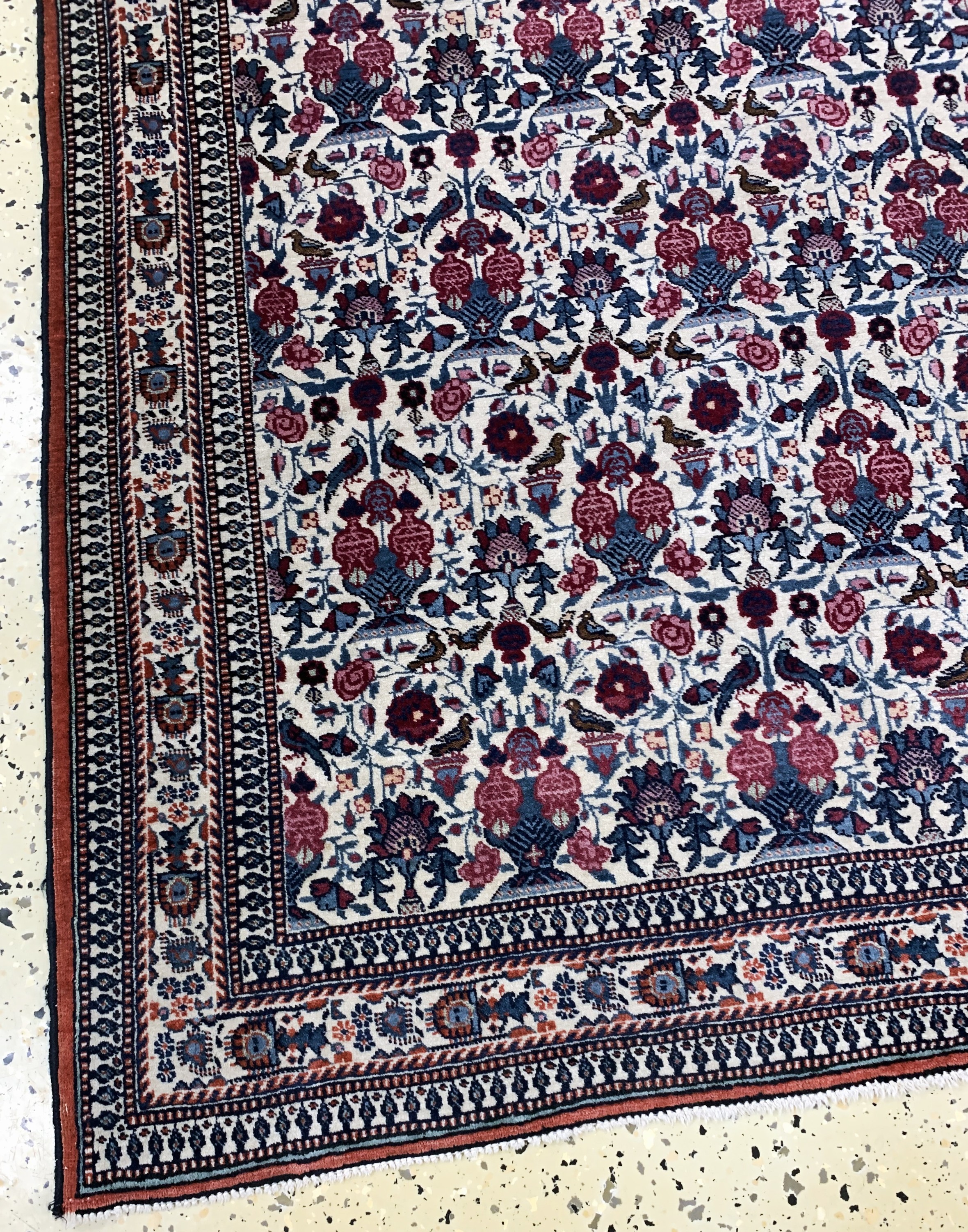 Detail c: Teheran"Silei-Sultani", Persien, Anfang 20.Jhd, Wolle auf Baumwolle, ca. 165 x 114 cm,EHZ: 2