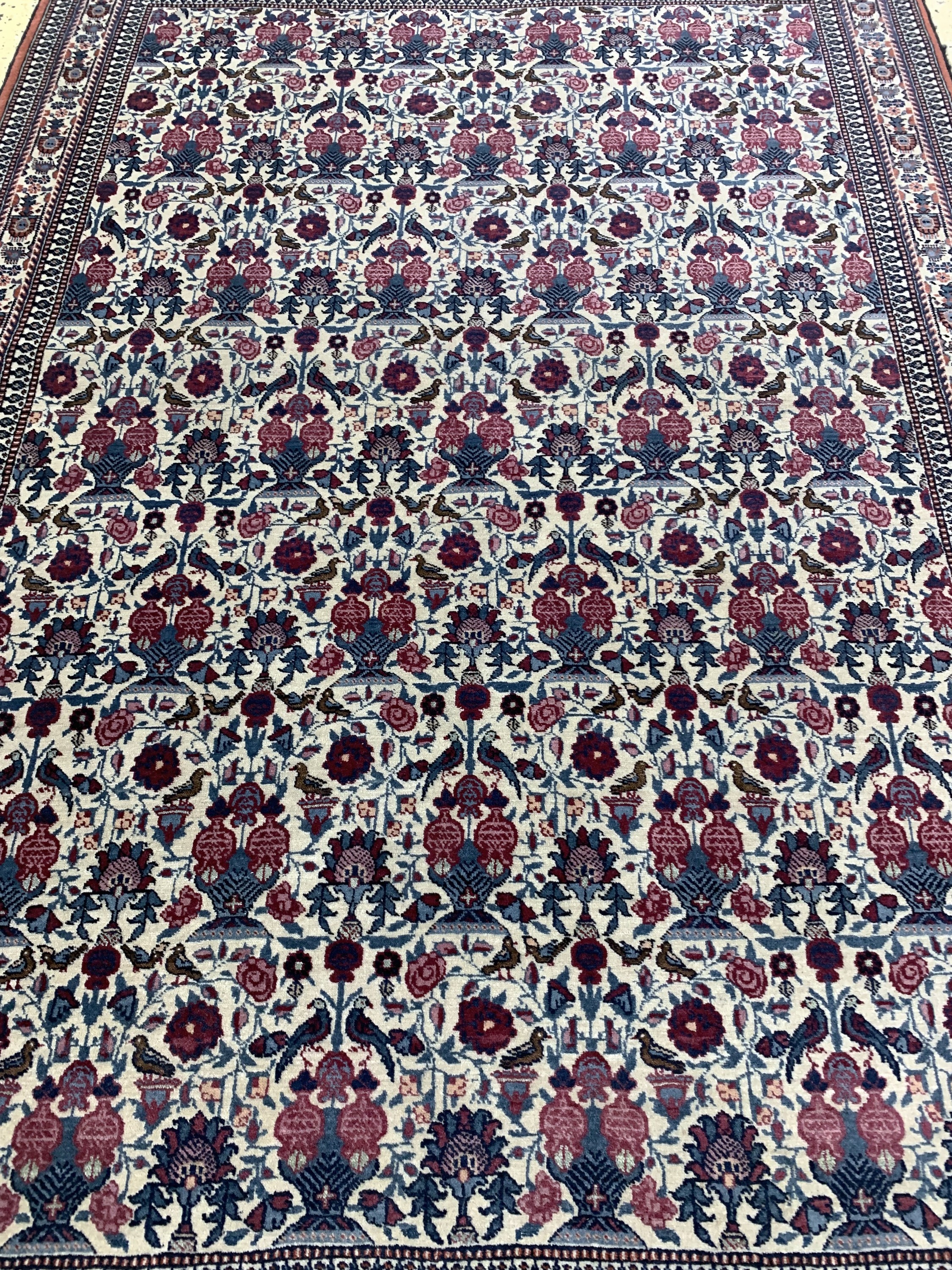 Detail d: Teheran"Silei-Sultani", Persien, Anfang 20.Jhd, Wolle auf Baumwolle, ca. 165 x 114 cm,EHZ: 2
