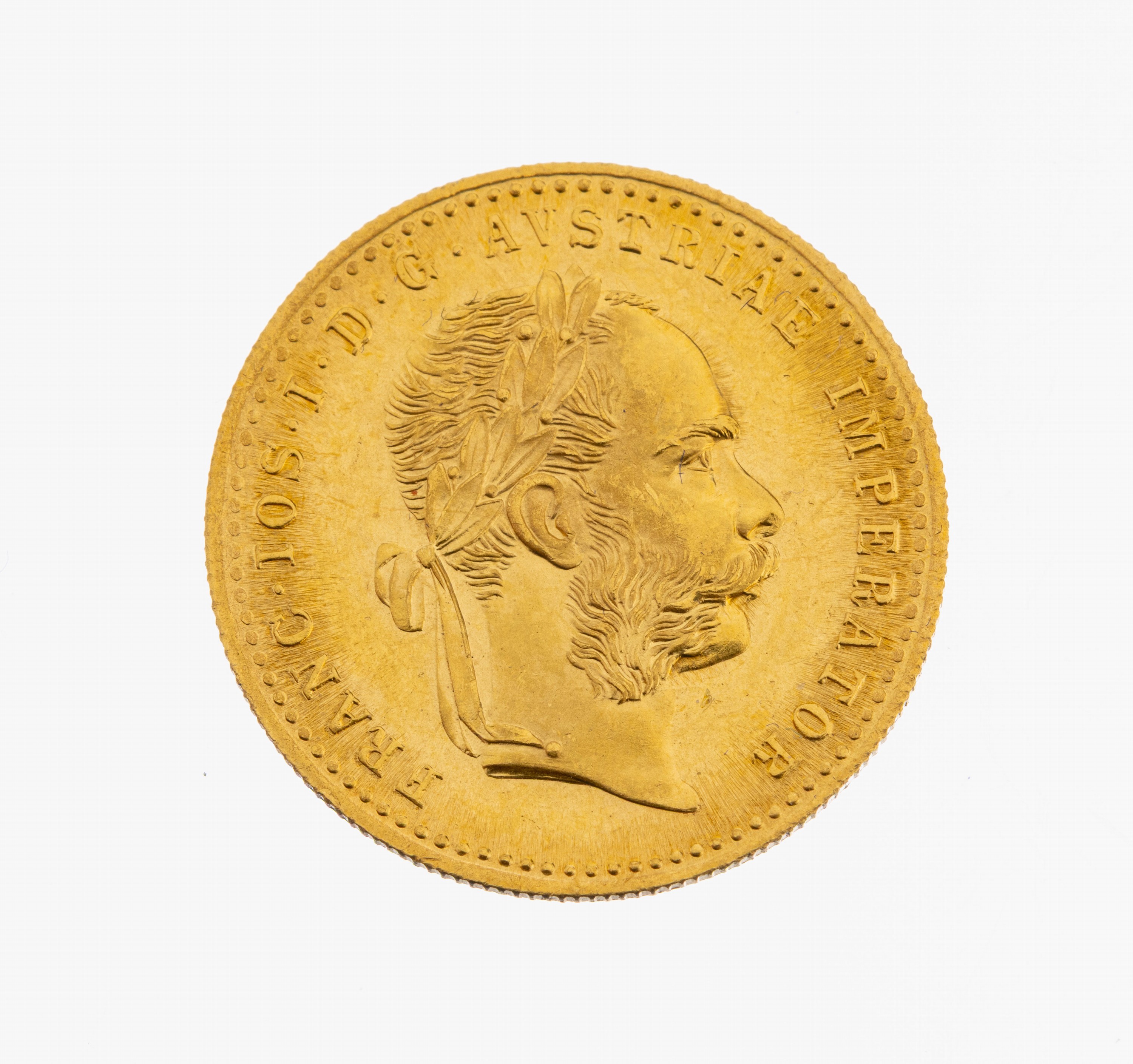 Goldmünze, 1 Dukat, Österreich-Ungarn 1915,Franz Joseph I., offizielle Nachprägung