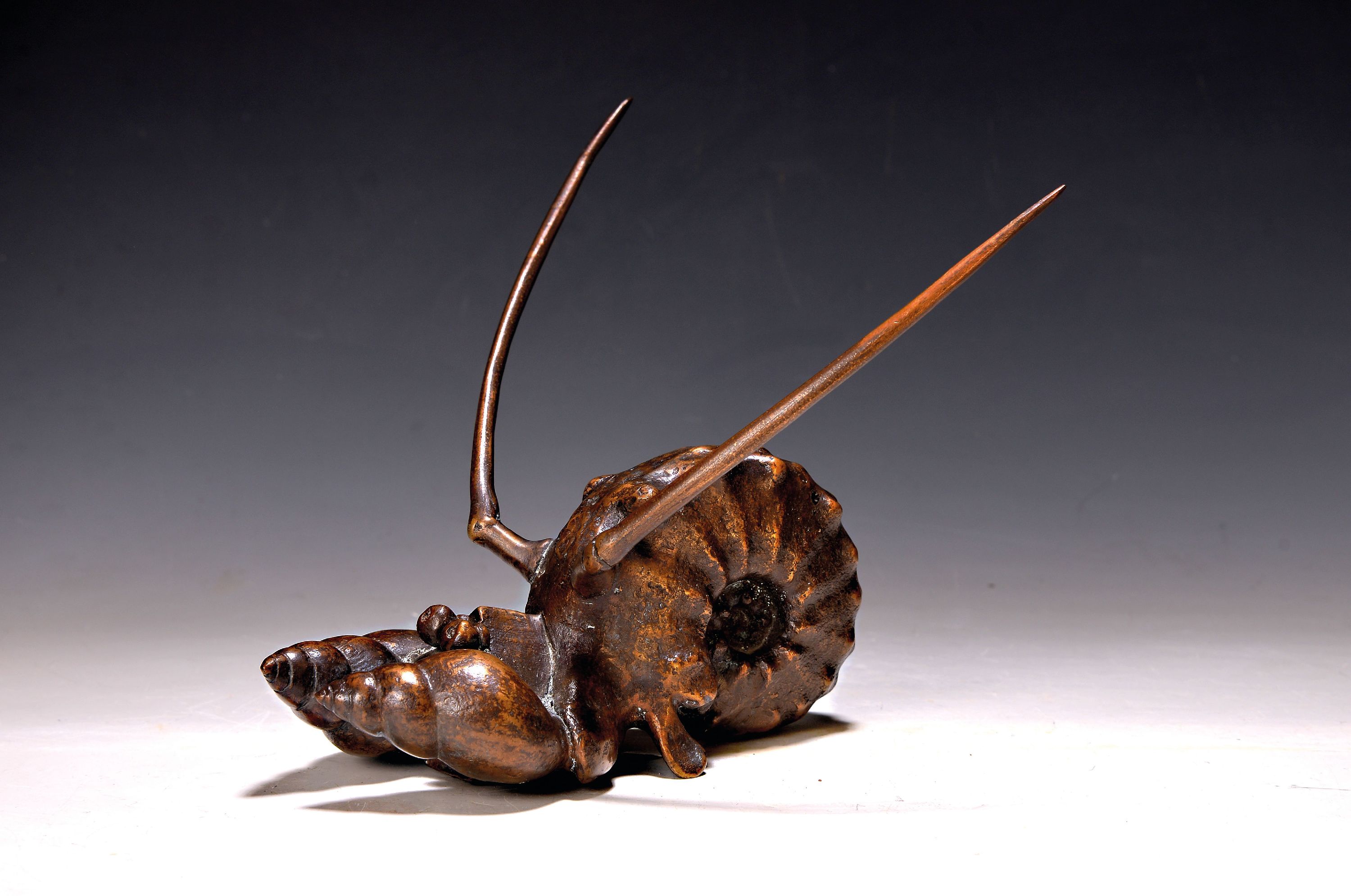 Detail k: Gernot Rumpf, 1941-2025 Kaiserslautern, Hummerkrabbe, Bronzeguß, signiert und dat., bez. e.a., H. ca. 19.5cm