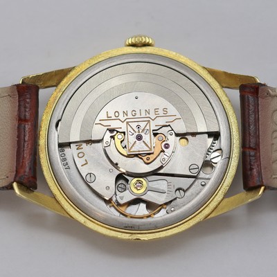 26987462g - LONGINES Flagship Herrenarmbanduhr in GG 750/000 Referenz 1403, Schweiz um 1965, ...