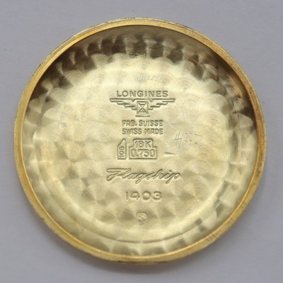26987462i - LONGINES Flagship Herrenarmbanduhr in GG 750/000 Referenz 1403, Schweiz um 1965, ...