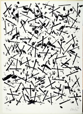 Image Günther Uecker, 1930 Kuhlen-Wendorf-2025 Düsseldorf, serigraphy, # ´injuries #´ 1998, ...