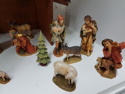 26987498e - Weihnachtskrippe, Nebelhorn Holzschnitzerei, Alois Ohmayer, Oberstdorf, 2. Hälfte 20. ...