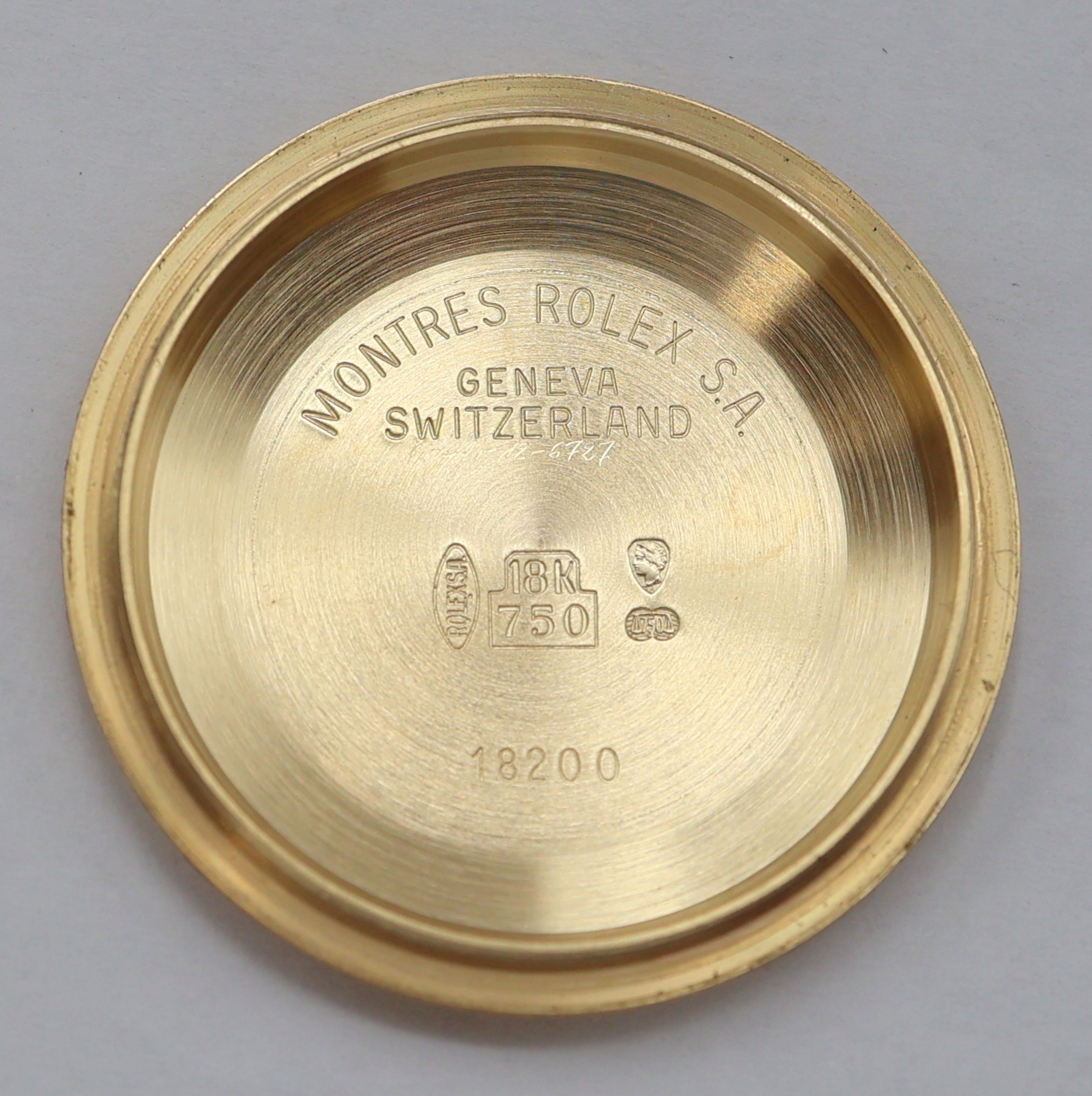 Detail j: ROLEX selten gut erhaltene Oyster Perpetual Day-Date Herrenarmbanduhr in GG 750/000 Referenz 18248, Schweiz verk. lt. beil. Zertifikat 03/1995, ...