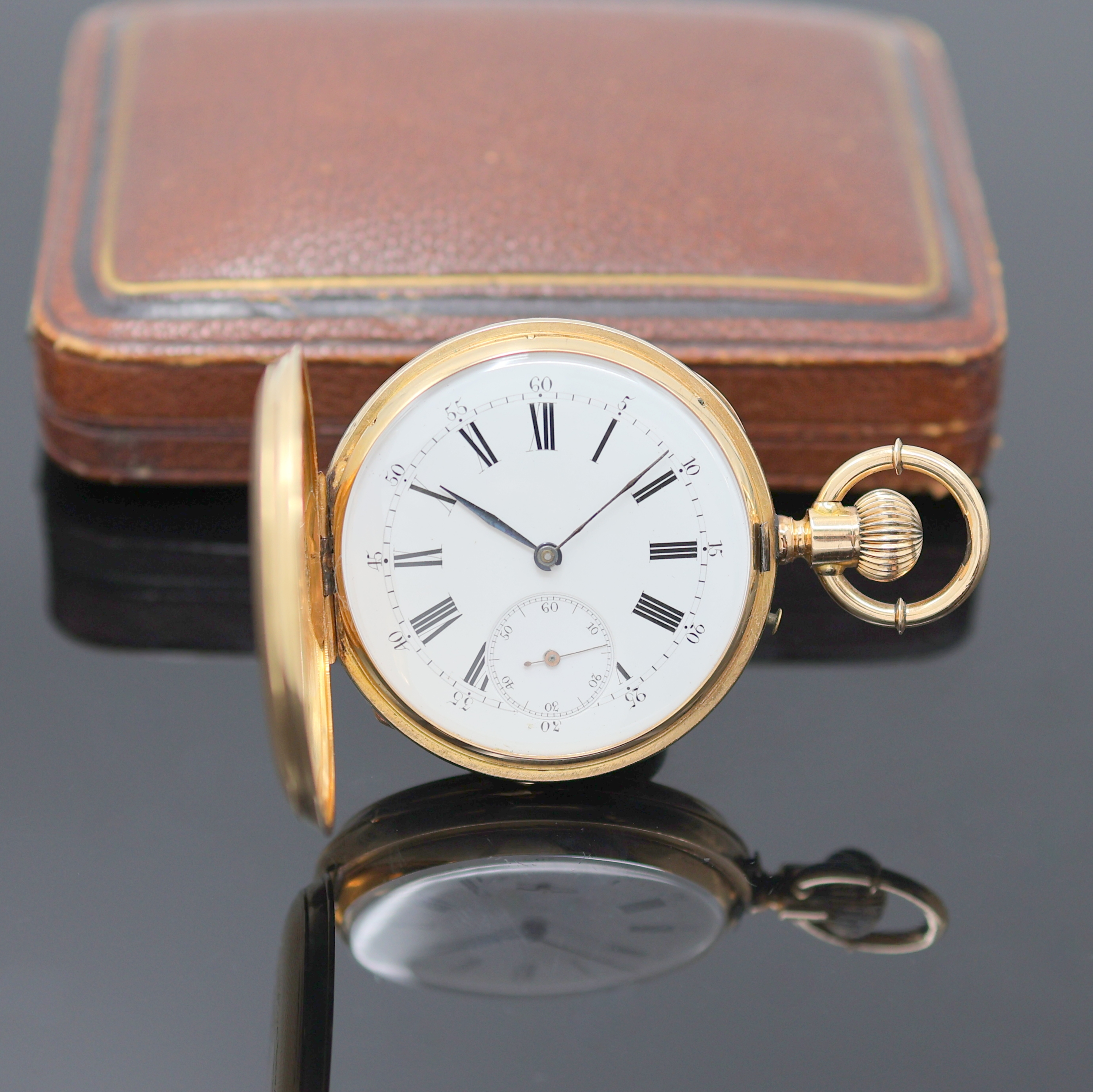Image 26987514 - PATECK & Co. GENEVE Savonette Herrentaschenuhr in RG 750/000 No. 133, Schweiz um 1890, ...