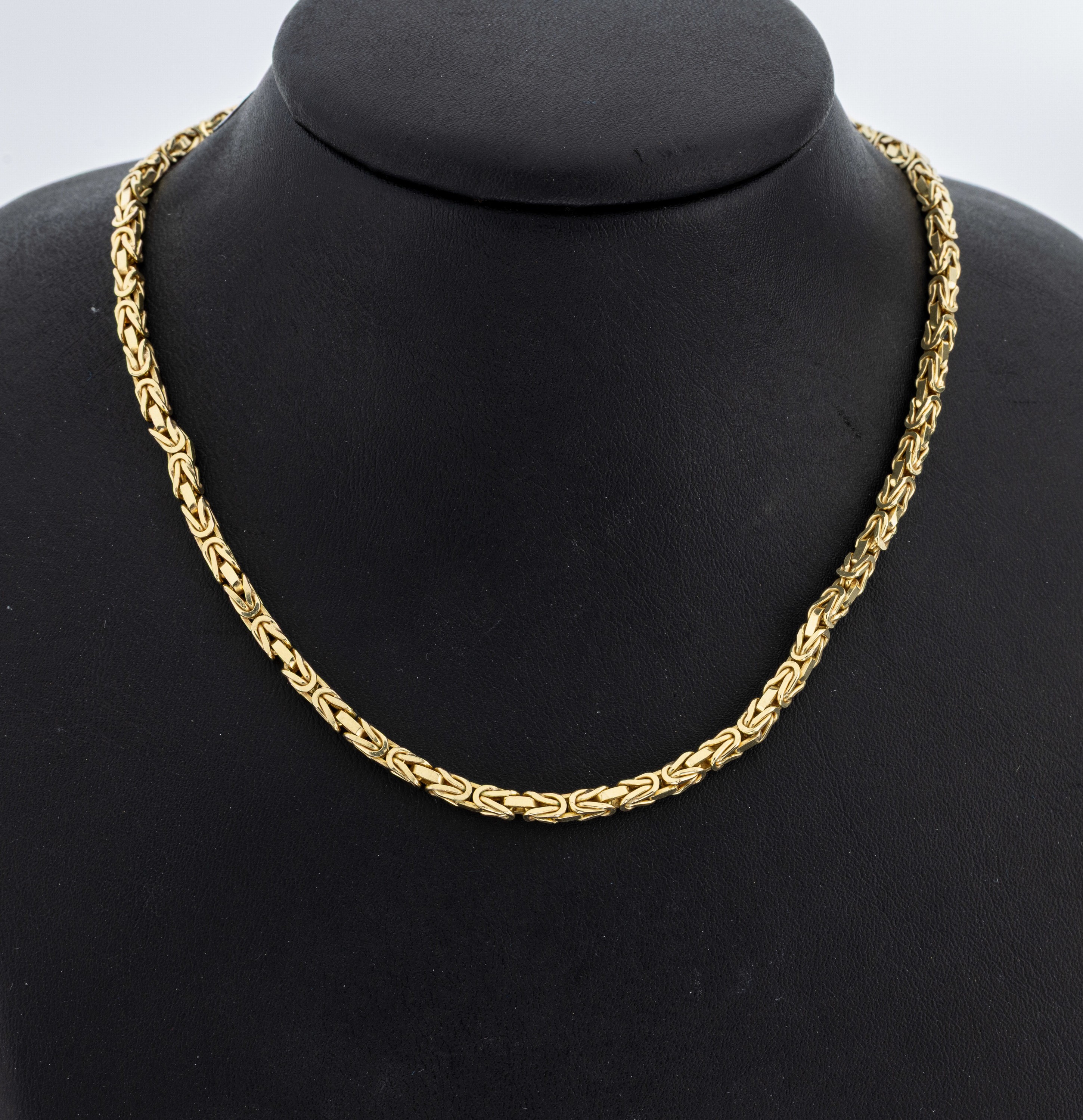 14 kt Gold Königskette, GG 585/000 gepr., L. ca. 88 cm, endlos, ca. 71.8 g