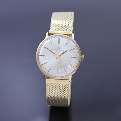 Image ETERNA-MATIC 1000 Herrenarmbanduhr in GG 585/000 Referenz 645VT am GG 750/000 Band, ...