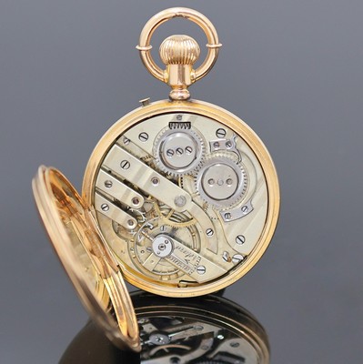 26987514f - PATECK & Co. GENEVE Savonette Herrentaschenuhr in RG 750/000 No. 133, Schweiz um 1890, ...