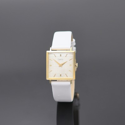 Image DUGENA Precision quadratische Armbanduhr in GG 585/000, Schweiz um 1965, Handaufzug, ...