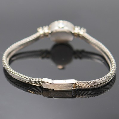 26987661b - RENZ diamantbesetzte Damenarmbanduhr in WG 585/000, Schweiz um 1965, Handaufzug, 2-tlg. ...