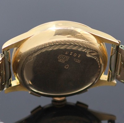 26987671d - CHRONOGRAPHE SUISSE Armbandchronograph in RoseG 750/000, Schweiz um 1950, Handaufzug, ...