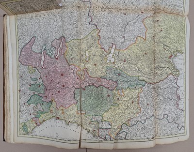 26987780d - Atlas Geographicus: Johann Baptist Homann (1664-1724), Nürnberg, 1720-50, 82 gebundene ...