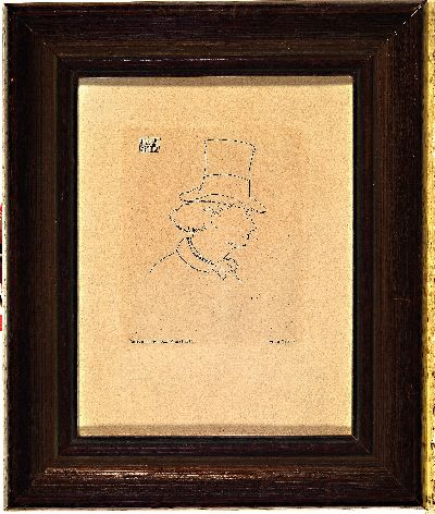 26987911k - Edouard Manet, 1832-1883, Radierung auf Chinabütten, ´Baudelaire de profil en chapeau´ ...
