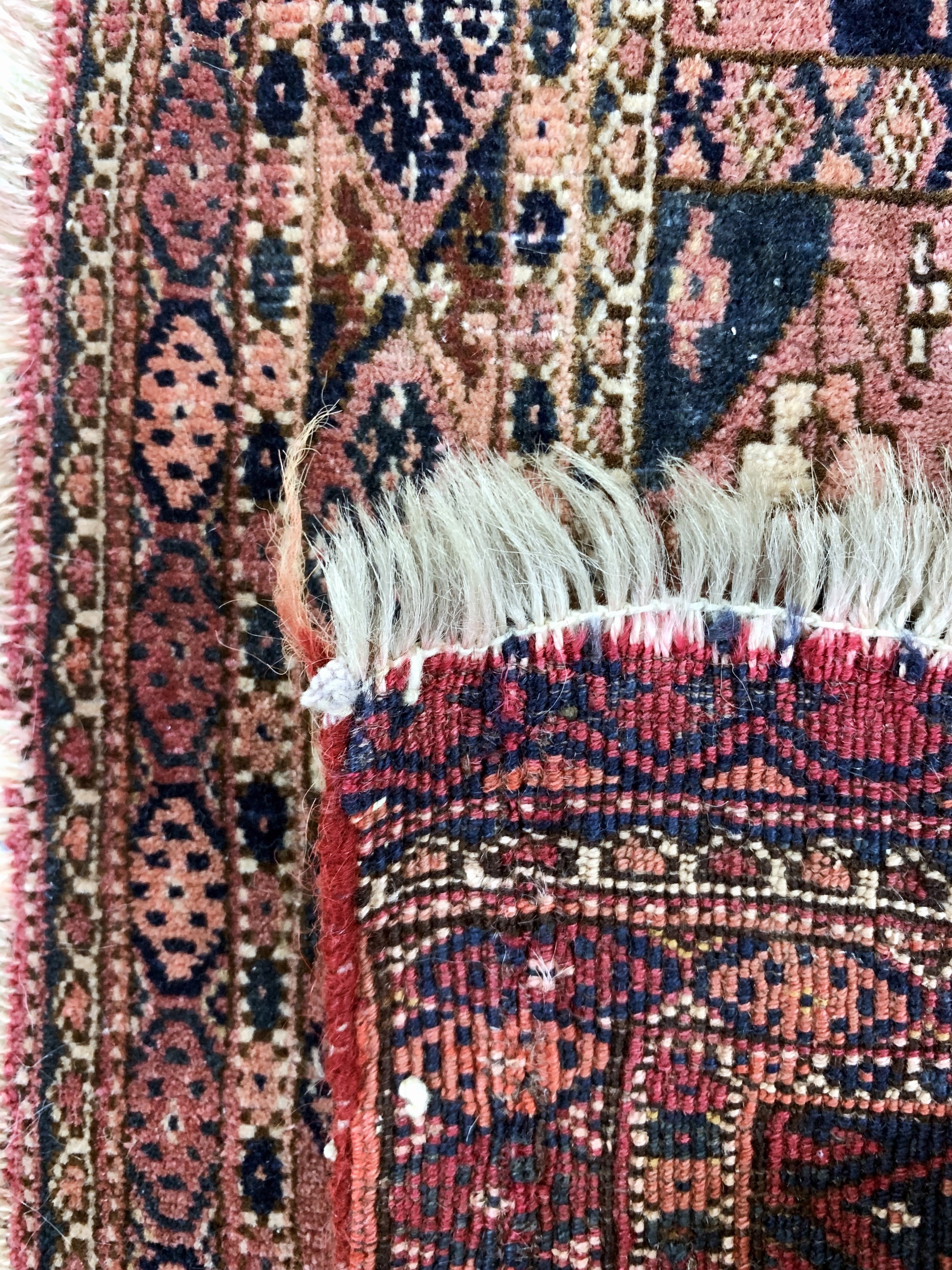 Detail d: Tekke Torba, Turkmenistan, Anfang 20.Jhd., Wolle auf Wolle, ca. 98 x 30 cm, EHZ: 3