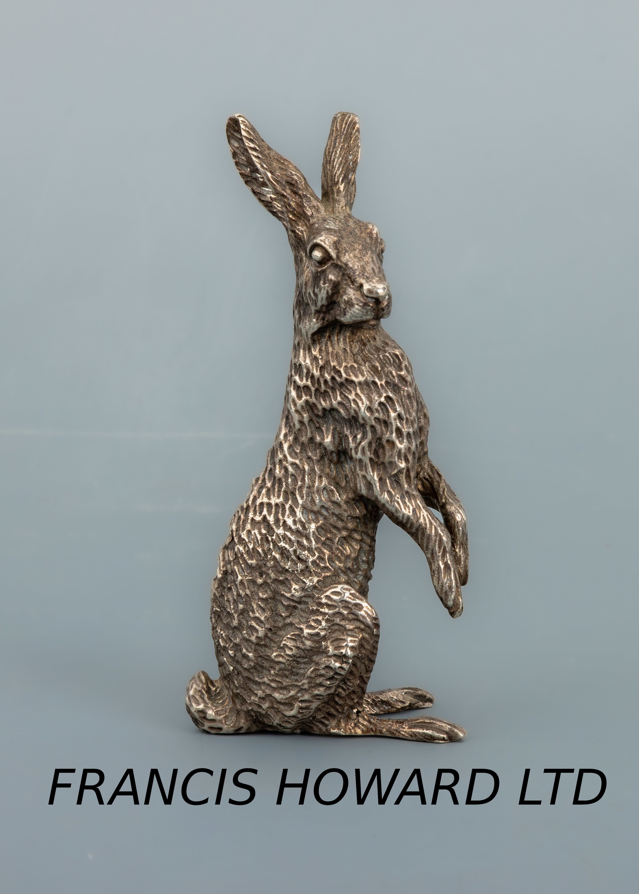 Image 26988098 - Vitrinenobjekt, Hase, England Sheffield 2009, 925er Silber, vollplastische Darstellung ...