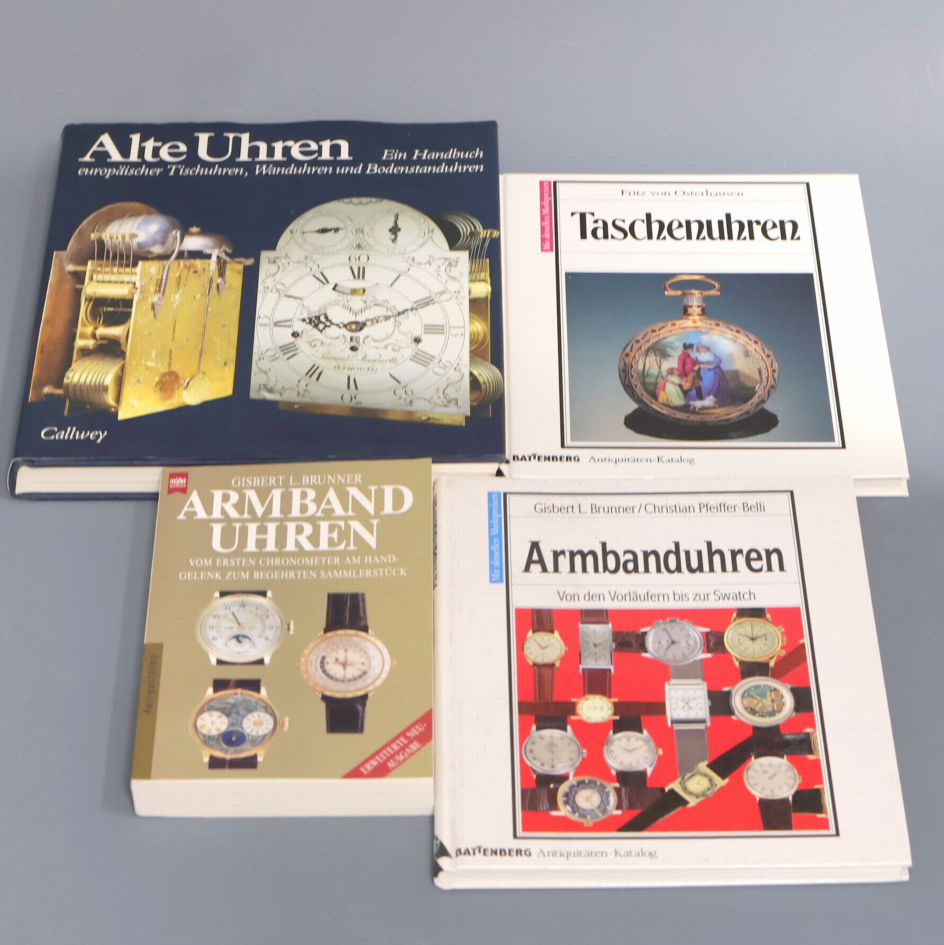 Detail a: Konvolut: 8 Uhrenfachbücher, 1. "Armbanduhren - Vom ersten Chronometer am Handgelenk zum begehrten Sammlerstück", 2. "Armbanduhren - ...
