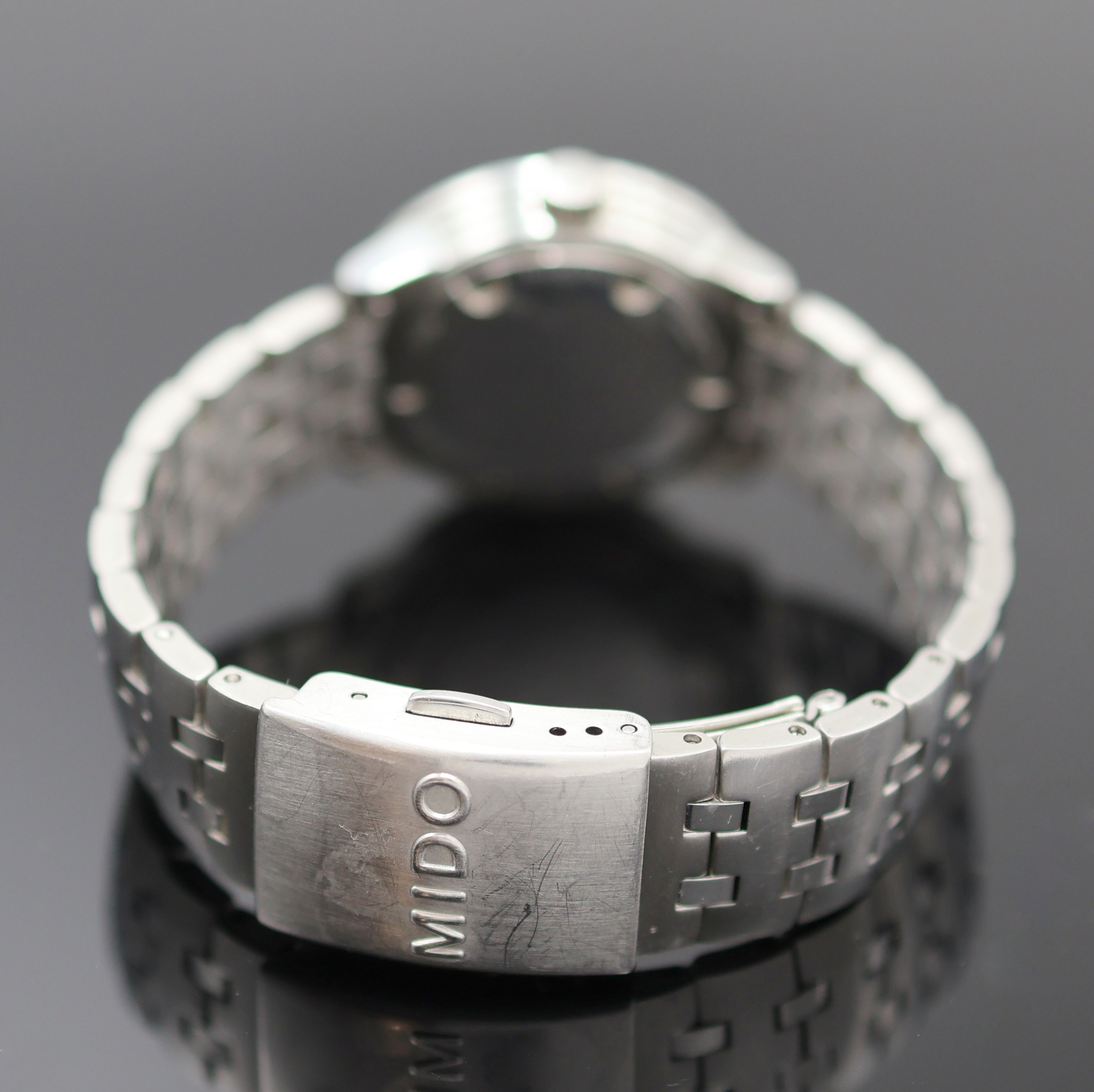 Detail b: MIDO Ocean Star Armbanduhr in Edelstahl Referenz 7730, Schweiz um 2010, Automatik, 2-teil. Geh. inkl. orig. Gliederband m. Faltschl., Boden verschr., ...