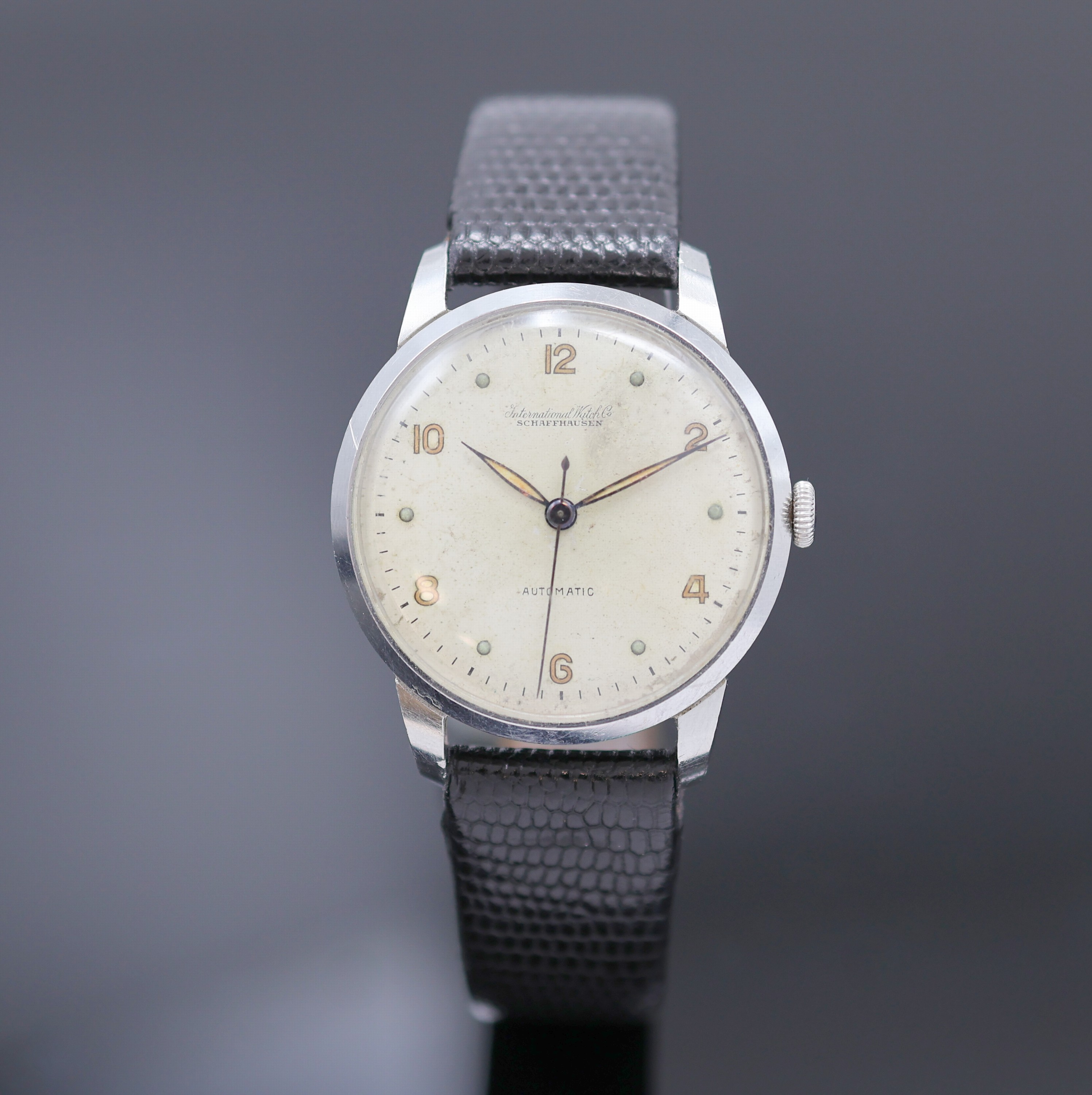Image 26988327 - IWC Schaffhausen Armbanduhr in Edelstahl, Schweiz um 1951, Automatik, 3-teil. Geh., ...