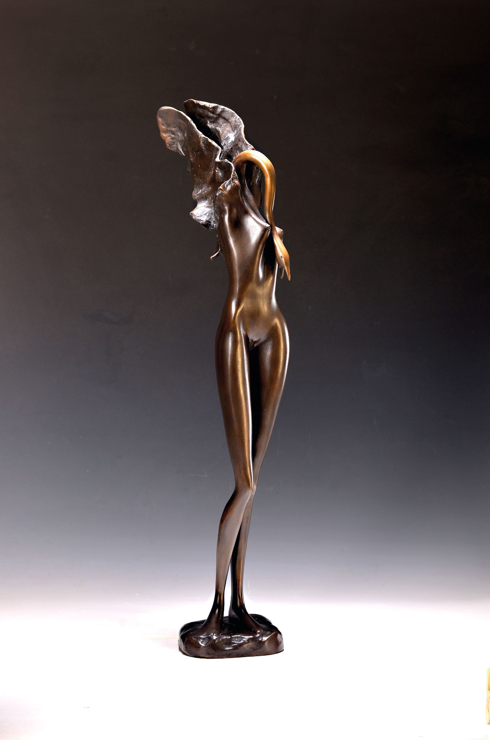 Detail k: Bruno Bruni, geb. 1935, Il Vittoria di giove, Bronzeguß, monogr. und num. 87/150, gegossen bei Venturi Arte, H. ca. 62cm