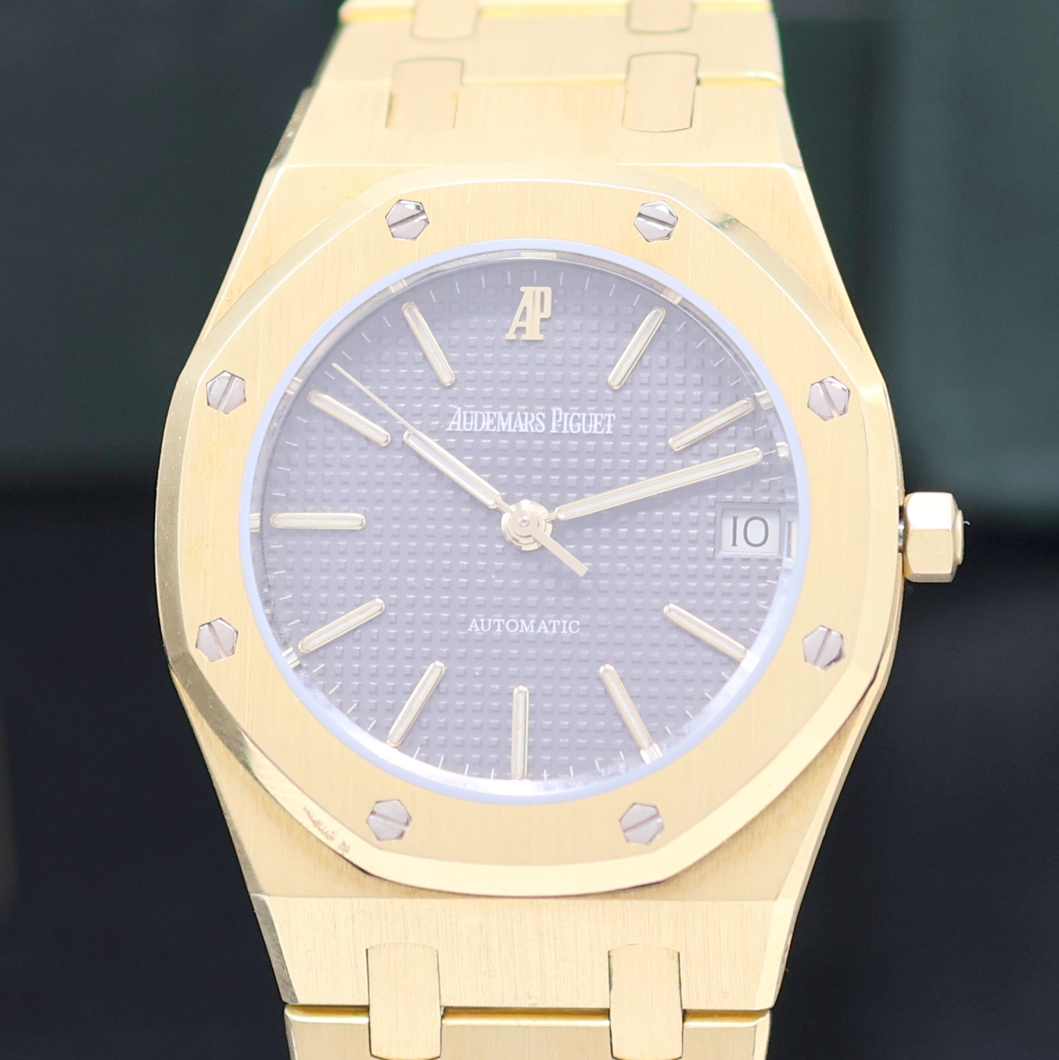 Detail a: AUDEMARS PIGUET Royal Oak selten gut erhaltene Armbanduhr in GG 750/000 Referenz 4100BA, Automatik, Schweiz um 1980, Design von Gerald Genta, inkl. ...