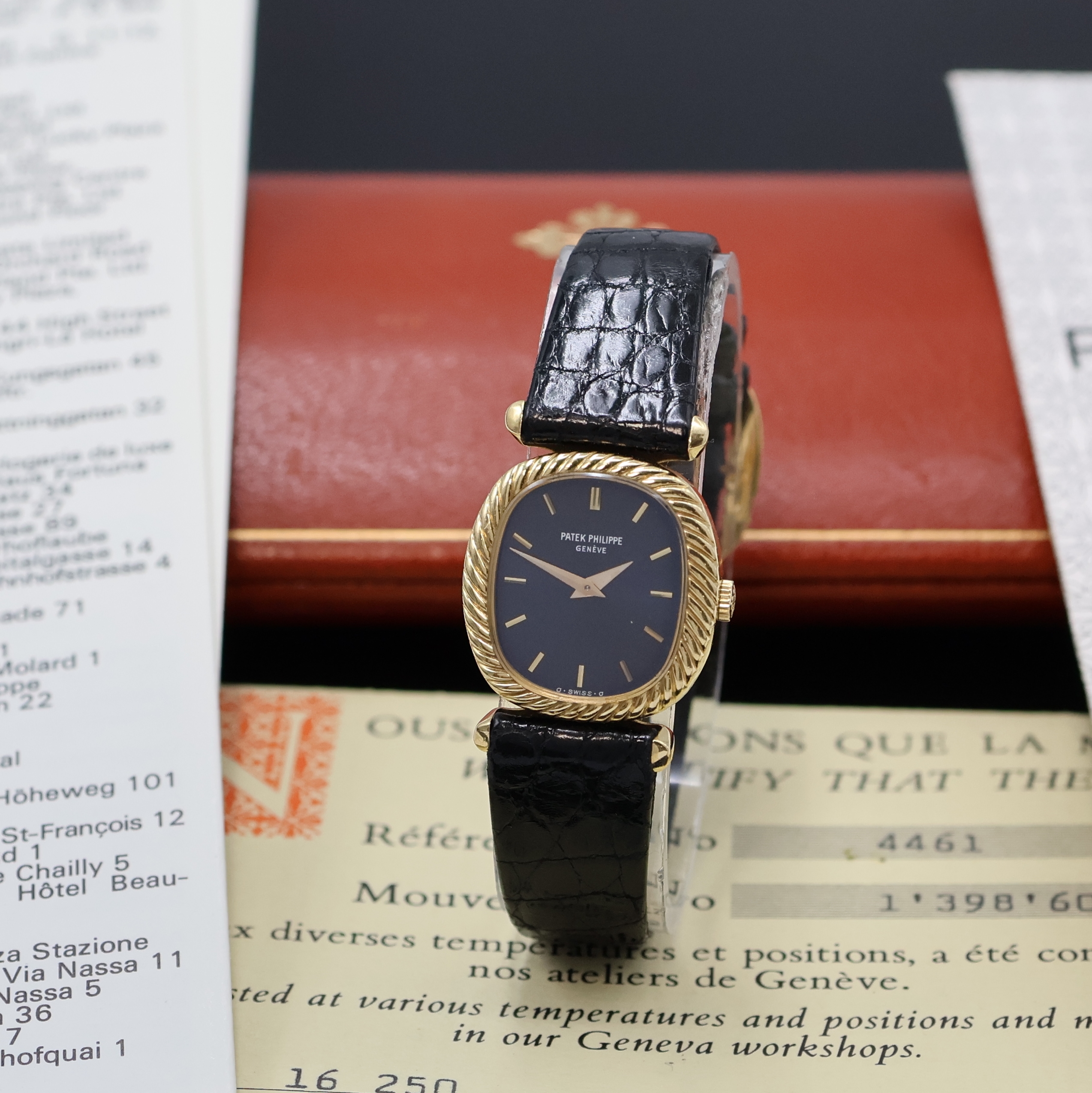 Image 26988396 - PATEK PHILIPPE Ellipse d´Or seltene Damenarmbanduhr in GG 750/000 Referenz 4461, ...