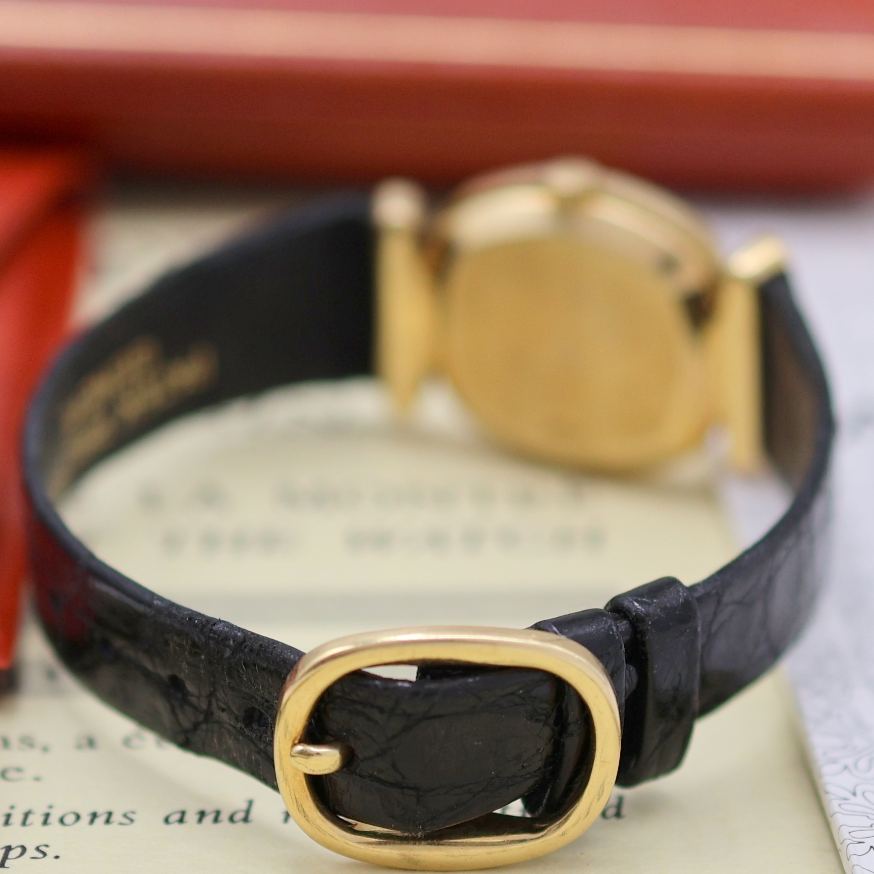 Detail c: PATEK PHILIPPE Ellipse d´Or seltene Damenarmbanduhr in GG 750/000 Referenz 4461, Handaufzug, Schweiz um 1975, 2-teil. Geh. inkl. orig. Lederband m. ...