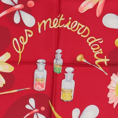 26988307a - PATEK PHILIPPE feines Seidencarree mit original Box, mehrfarbig, florale Darstellung, Im ...