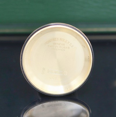 26988316g - ROLEX Oyster Perpetual Zephyr Armbandchronometer in GG 585/000 Referenz 6582, Schweiz um ...