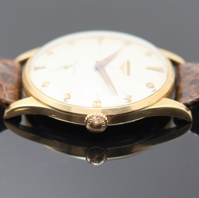 26988317c - LONGINES Flagship Armbanduhr in RG 750/000 Referenz 6827, Schweiz um 1958, Handaufzug, ...