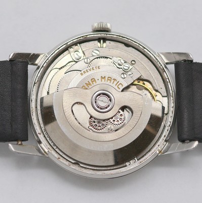26988321d - ETERNA-MATIC Armbanduhr in Stahl, Schweiz 1960er Jahre, Automatik, Boden verschr., silb. ...