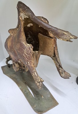 26988392n - Thomas Duttenhöfer, geb. 1950, Stürzender Stier, Bronzeskulptur, monogr. T.D., dat. ...