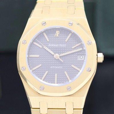 26988395a - AUDEMARS PIGUET Royal Oak selten gut erhaltene Armbanduhr in GG 750/000 Referenz 4100BA, ...