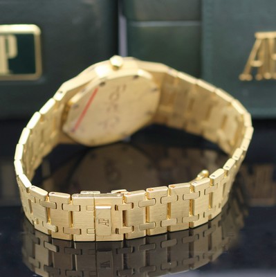 26988395c - AUDEMARS PIGUET Royal Oak selten gut erhaltene Armbanduhr in GG 750/000 Referenz 4100BA, ...