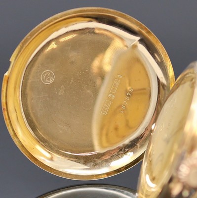 26988399c - Herrensavonette in GG 585/000, um 1930, guill. 2-Deckel Goldgeh. l. dell., verg. Cuv., ...