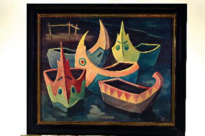 26988429k - Gerhard Pommeranz-Liedke, 1909-1974, Kaneval der meia luas, Halbmondboote in ...