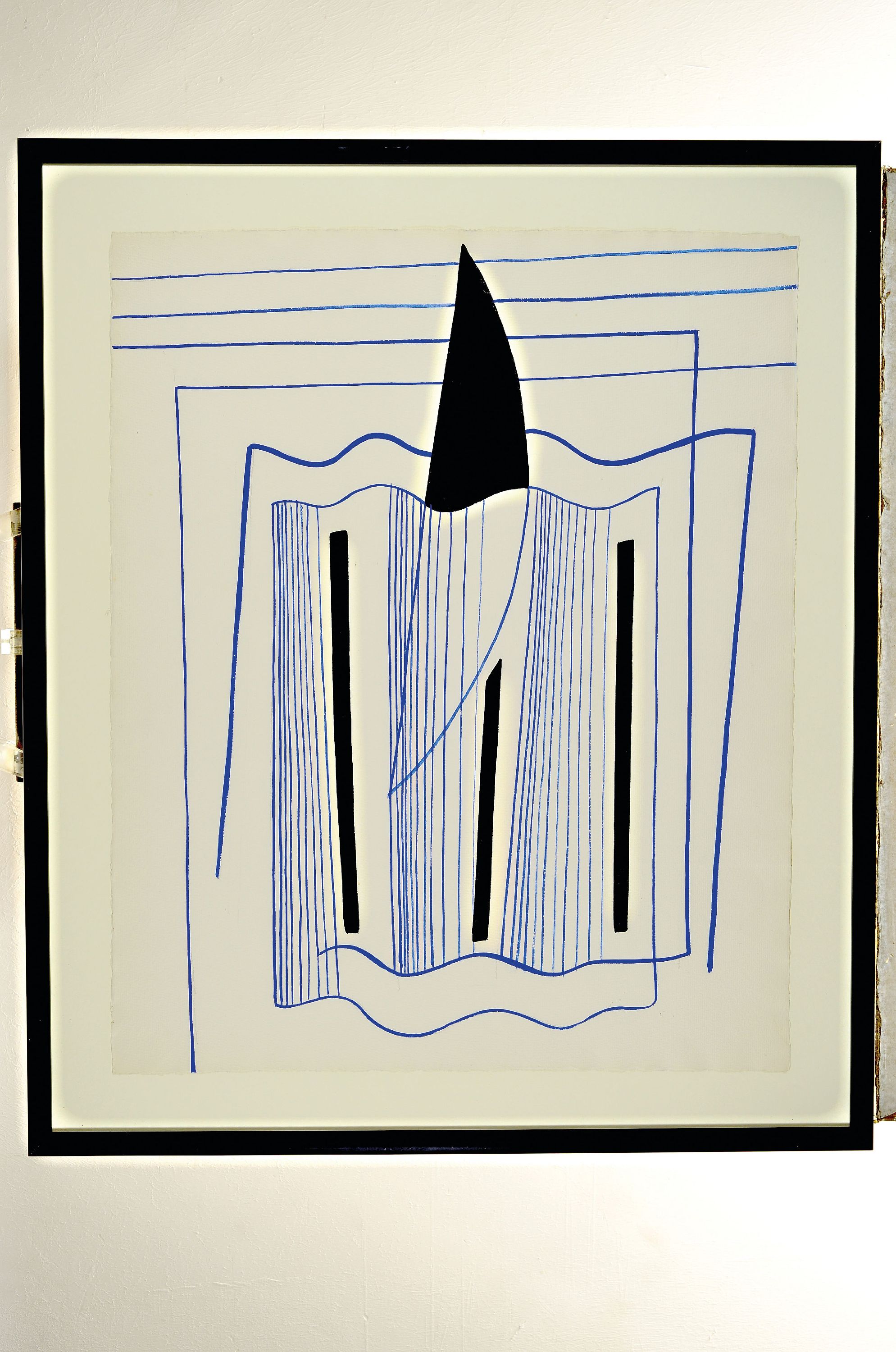 Detail k: Ernst Geitlinger, 1895 Frankfurt/Main-1972 Seeshaupt, Ohne Titel, Mischtechnik auf Papier, verso sign. und dat. 1964, betitelt und mit WVZ NR. 176/NP ...