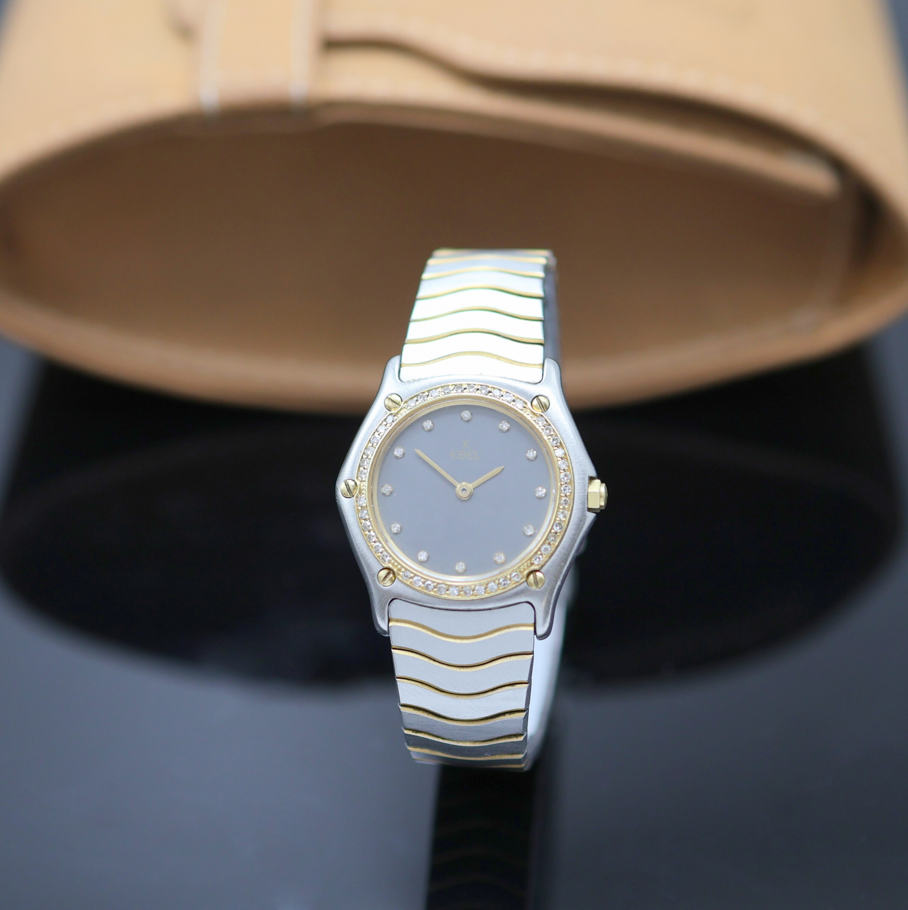 Image 26988774 - EBEL Damenarmbanduhr Referenz 181930, Stahl/Gold, Schweiz 1980er Jahre, quarz, zweit. ...