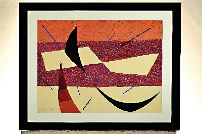 26988755k - Ernst Geitlinger, 1895 Frankfurt/Main-1972 Seeshaupt, Weiße Dächer, Tempera auf ...