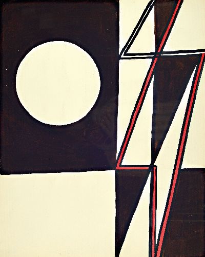 Image Ernst Geitlinger, 1895 Frankfurt/Main-1972 Seeshaupt, Kreis und Rechteck, Tempera auf ...