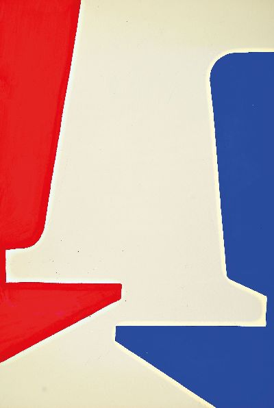 Image Ernst Geitlinger, 1895 Frankfurt/Main-1972 Seeshaupt, Links Rot-Rechts Blau, ...