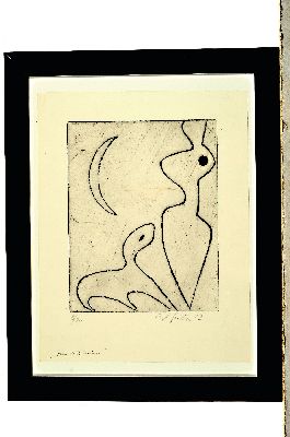 26988771k - Ernst Geitlinger, 1895 Frankfurt/Main-1972 Seeshaupt, ´Frau mit Untier´ und ´Ohne ...